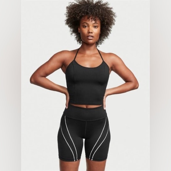 Victoria's Secret Pants - New Victoria Secret Women's Black Athletic Shorts, Women Pocket shorts, Size L‎